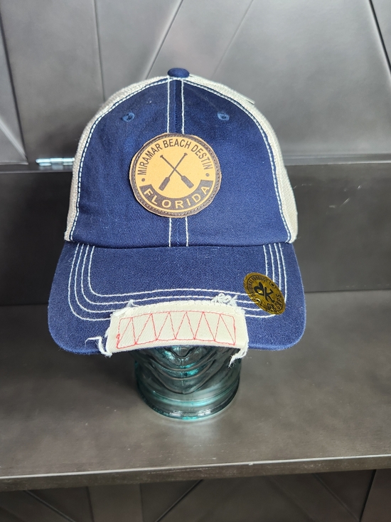 DK caps Other - Miramar Beach Florida Navy and Cream Trucker Cap Mesh Adjuatable